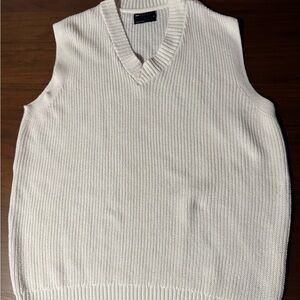 Men's Off White Sweater Vest